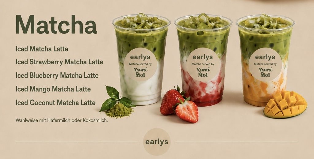 earlys Matcha – verschiedene Sorten